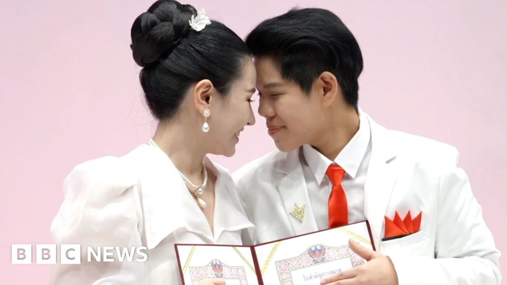 Couples say ‘I do’ as Thailand legalises same-sex marriage