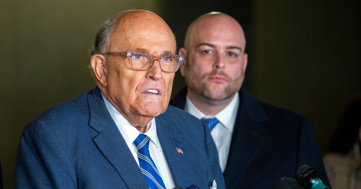 Ex-New York Mayor and Trump ally Rudy Giuliani found in contempt of court | Courts News