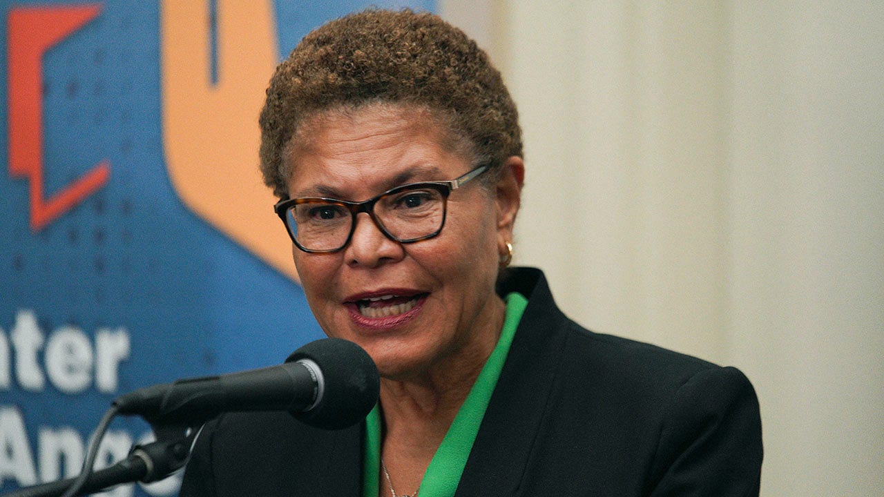 Karen Bass pledged not to travel internationally during campaign for LA mayor