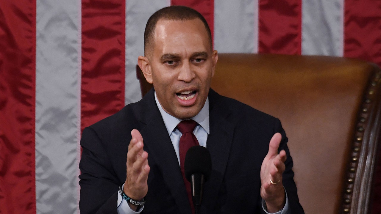 Hakeem Jeffries says trans athletes ban bill will ‘unleash predators on girls’ but offers no explanation how