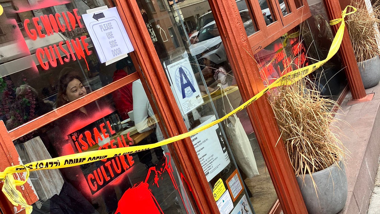 Israeli restaurant vandalized in NYC: ‘Despicable act of antisemitism”