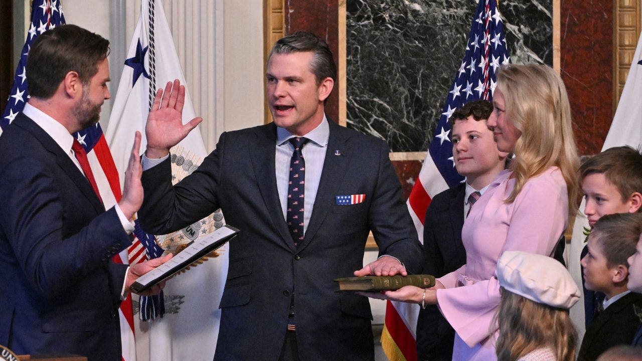 Pete Hegseth sworn in as defense secretary: ‘An honor of a lifetime’