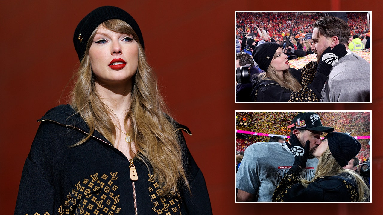 Taylor Swift cheers on Travis Kelce, Chiefs in $10,000 Louis Vuitton outfit at AFC Championship