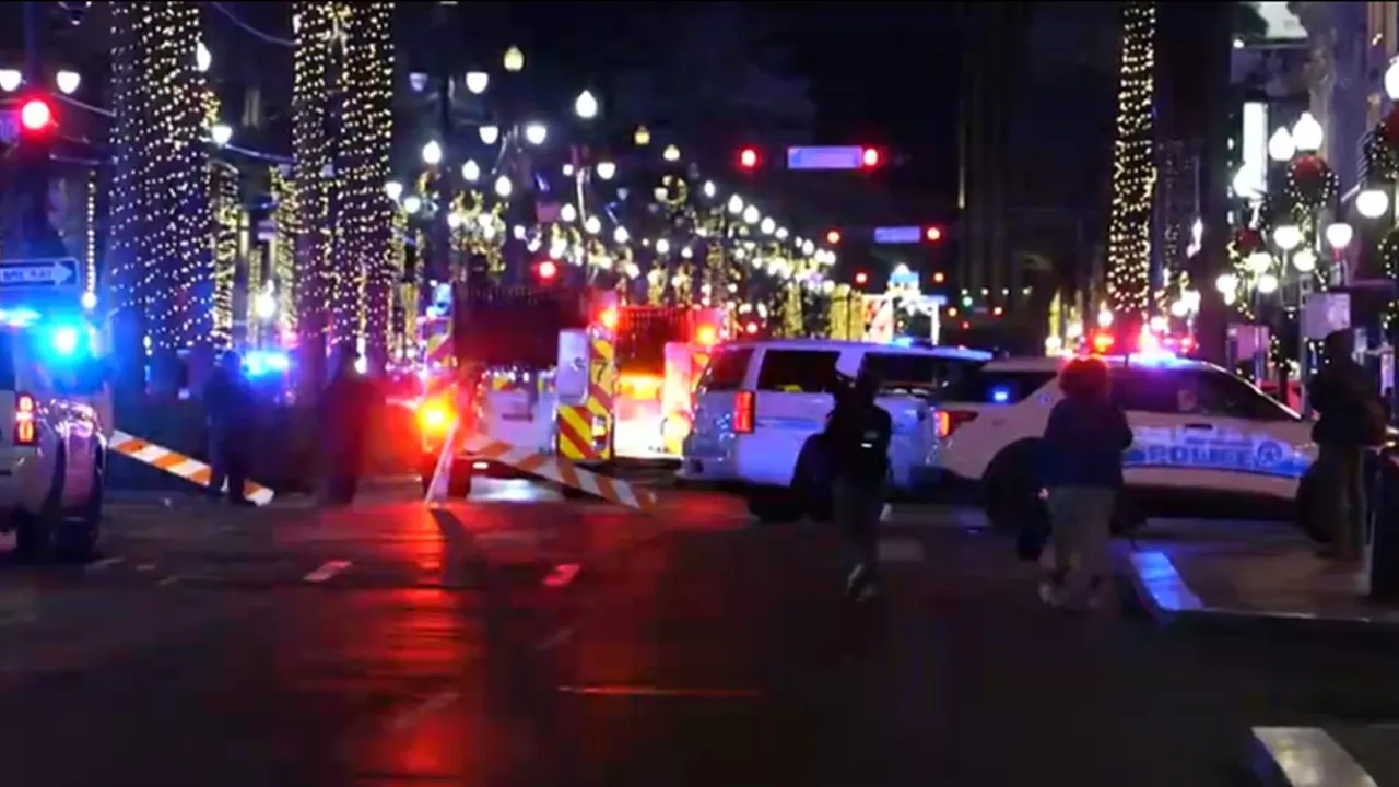 Ten dead and dozens injured after driver plows car into crowd on Bourbon Street