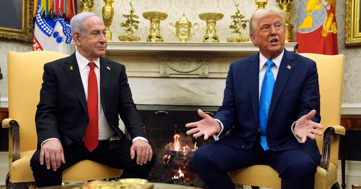 Donald Trump announces US aims for Gaza during Netanyahu’s visit | Donald Trump News