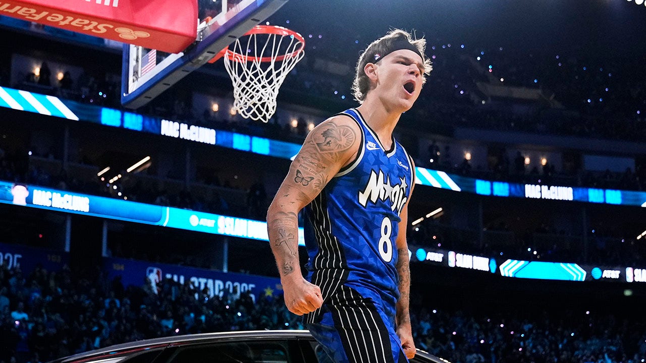 Mac McClung, who has played in 1 NBA game this season, wins 3rd straight dunk contest