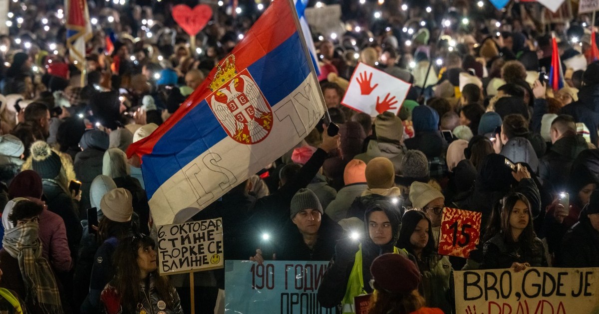 Thousands mark Statehood Day of Serbia with anticorruption protest | Protests News