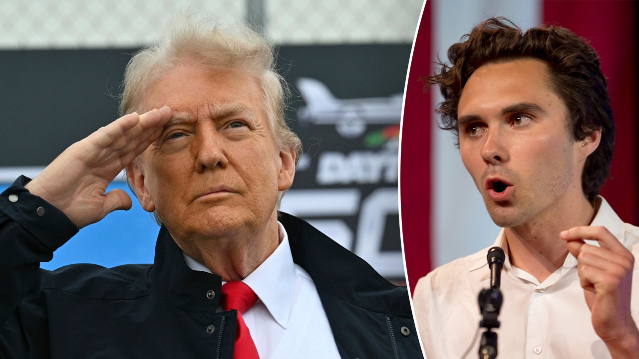 Trump’s Daytona 500 visit draws criticism from David Hogg