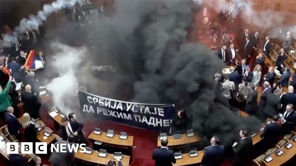 Chaos as MPs throw smoke grenades in Parliament