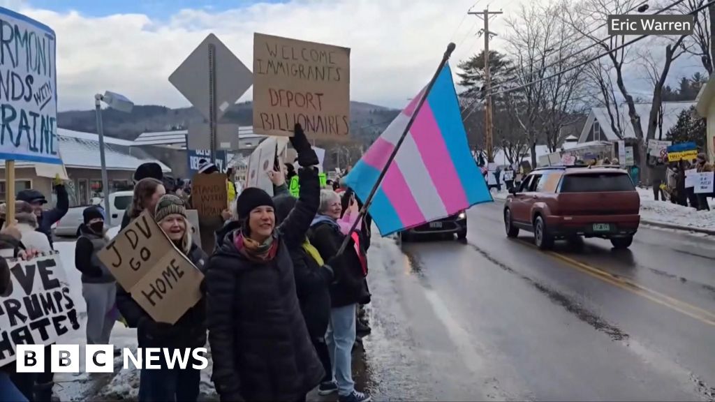 JD Vance in Vermont: Protesters target vice-president