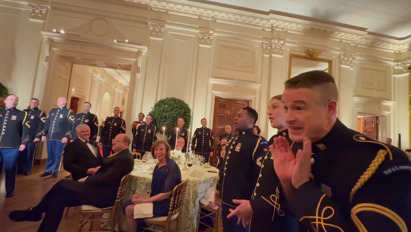 Trump White House honors US military by highlighting their musical skills