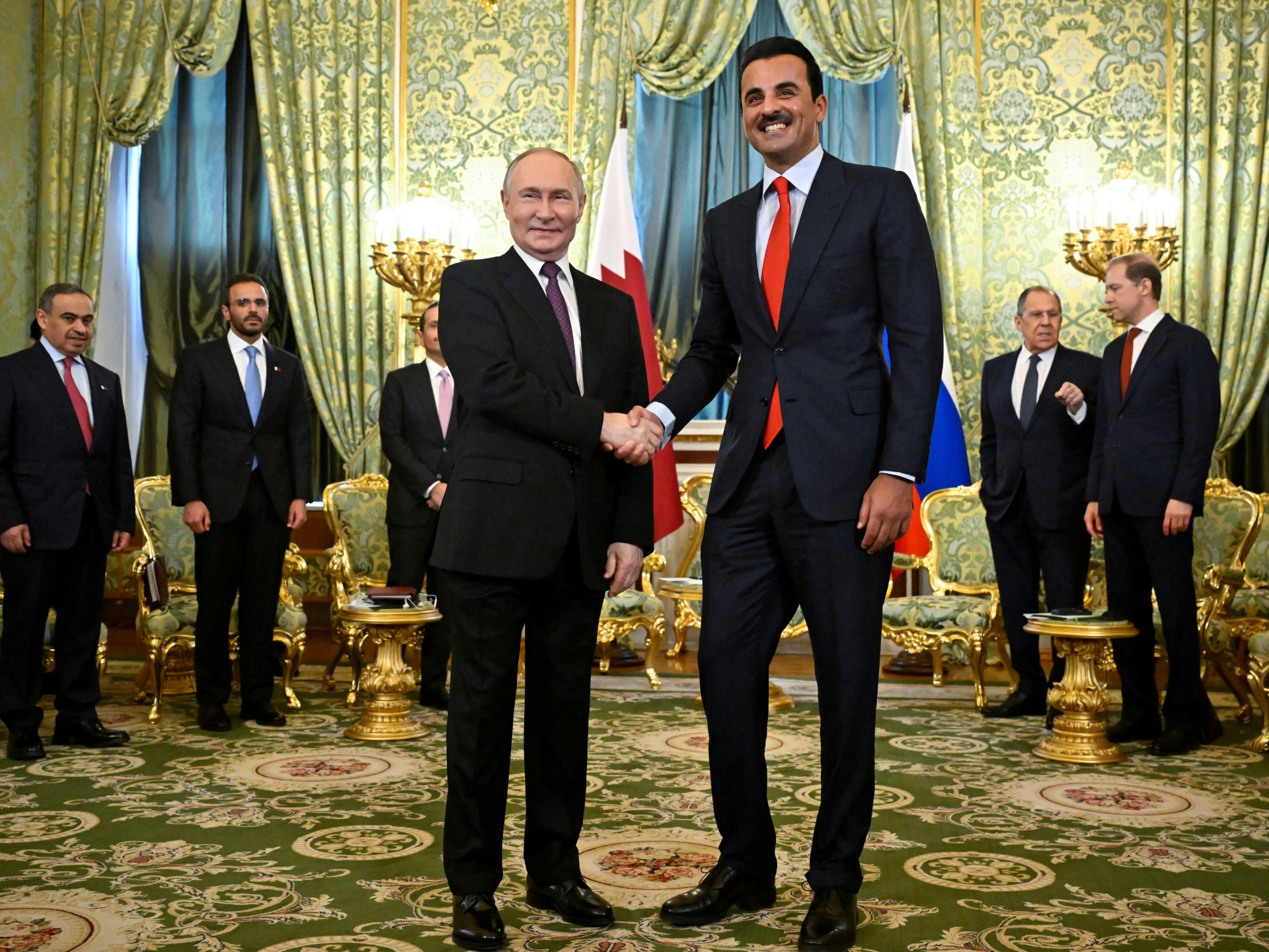 Russia’s Putin, Qatar’s emir discuss Syria and Gaza at Moscow talks | Syria’s War News