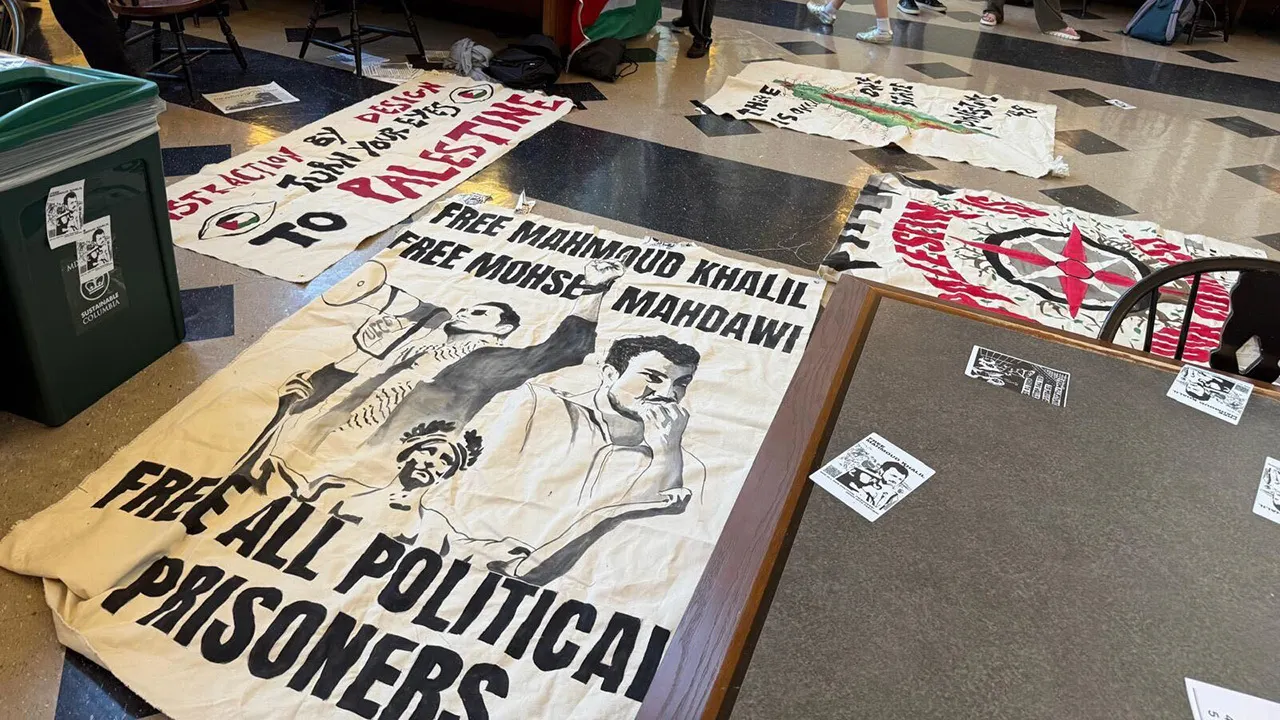 Anti-Israel agitators set up ‘liberation zone’ on part of Columbia University