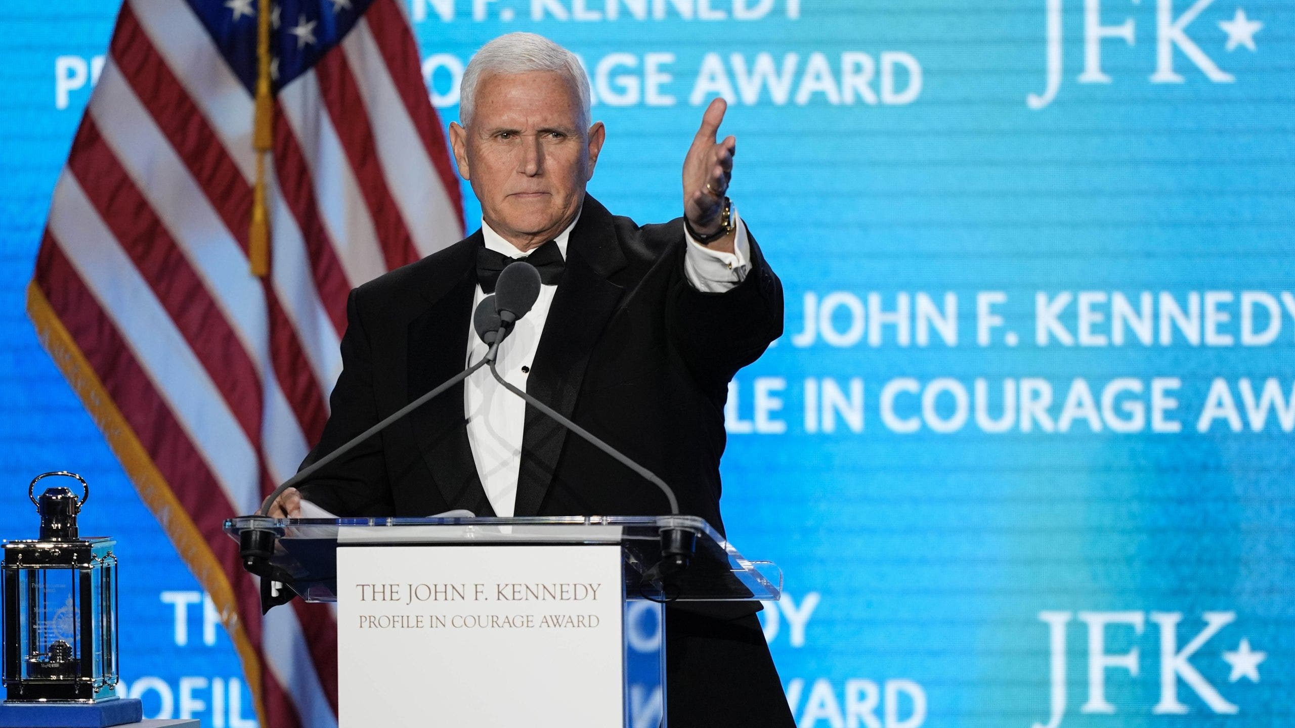 Fmr. Trump Vice President Mike Pence honored by JFK family with prestigious award