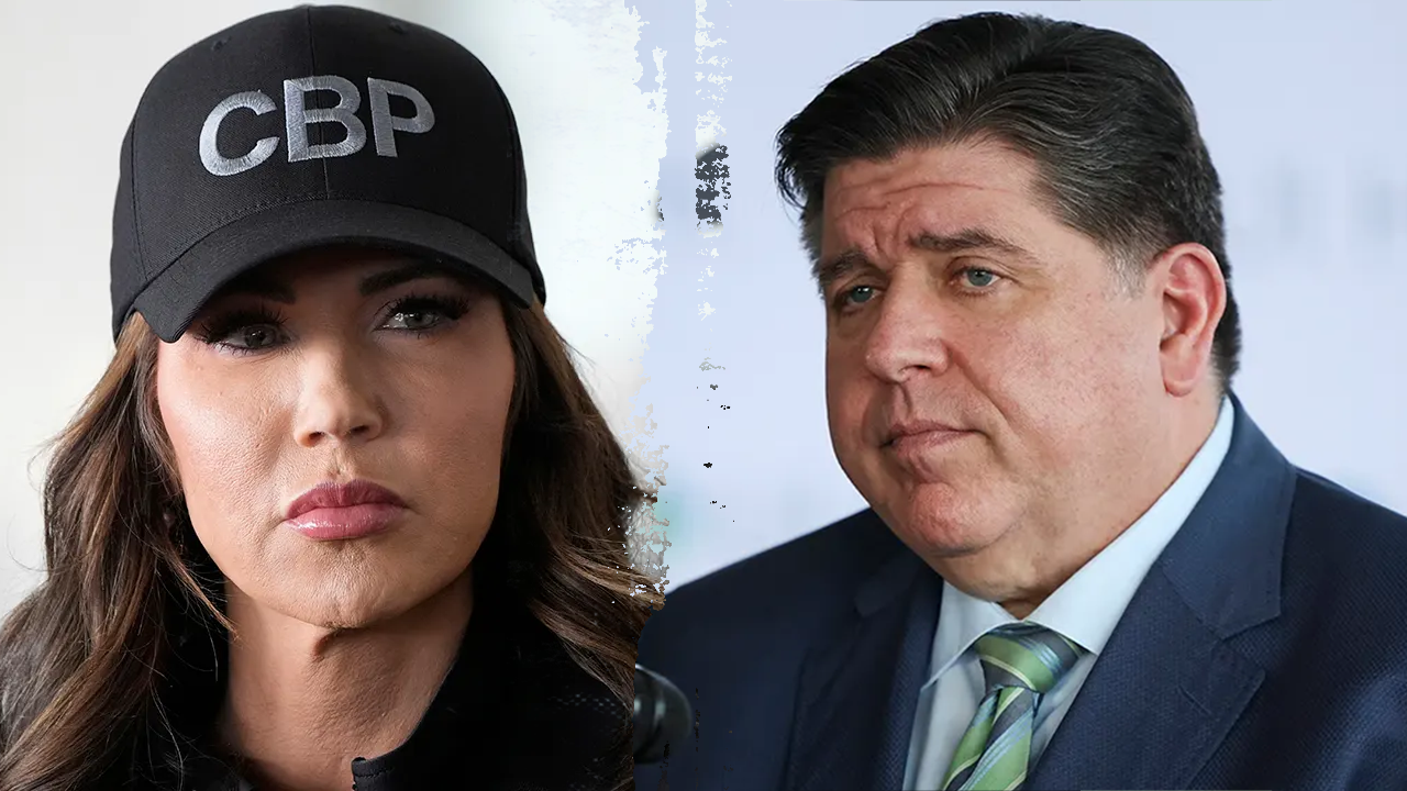 Protesters mistakenly gather at Prittzker mansion to disrupt Noem presser