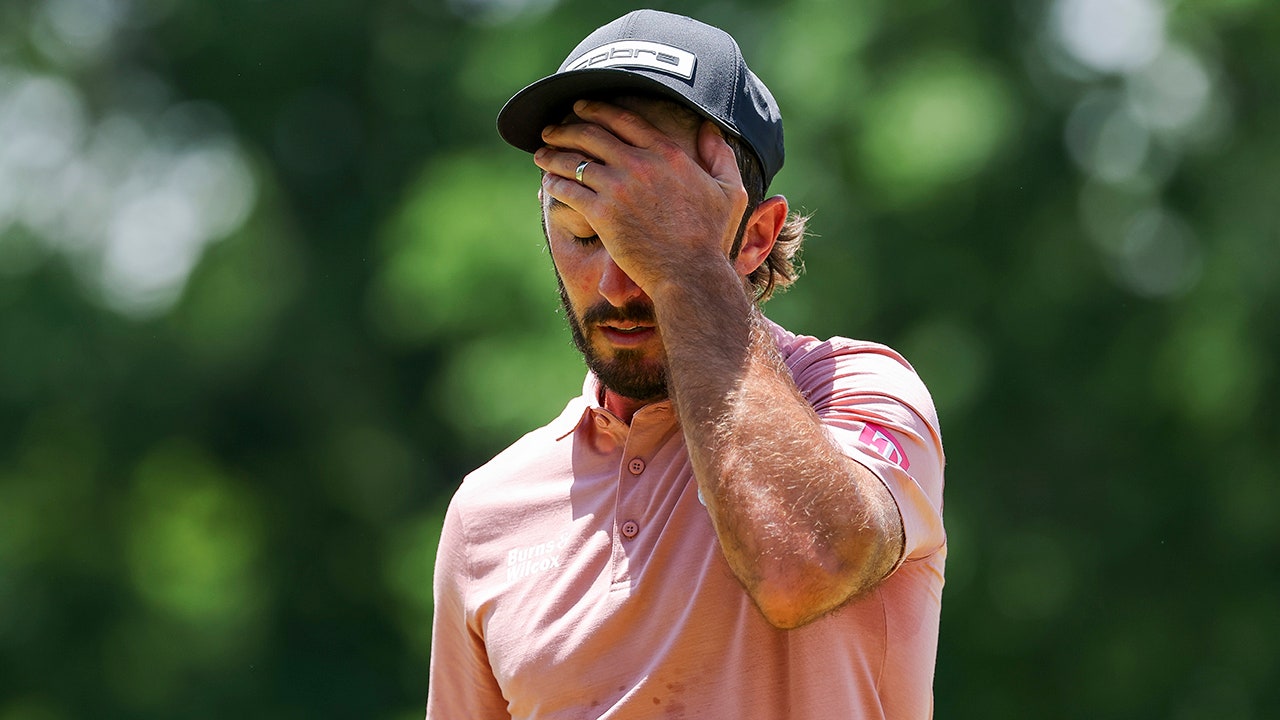 PGA Championship: Max Homa shows frustration in final round