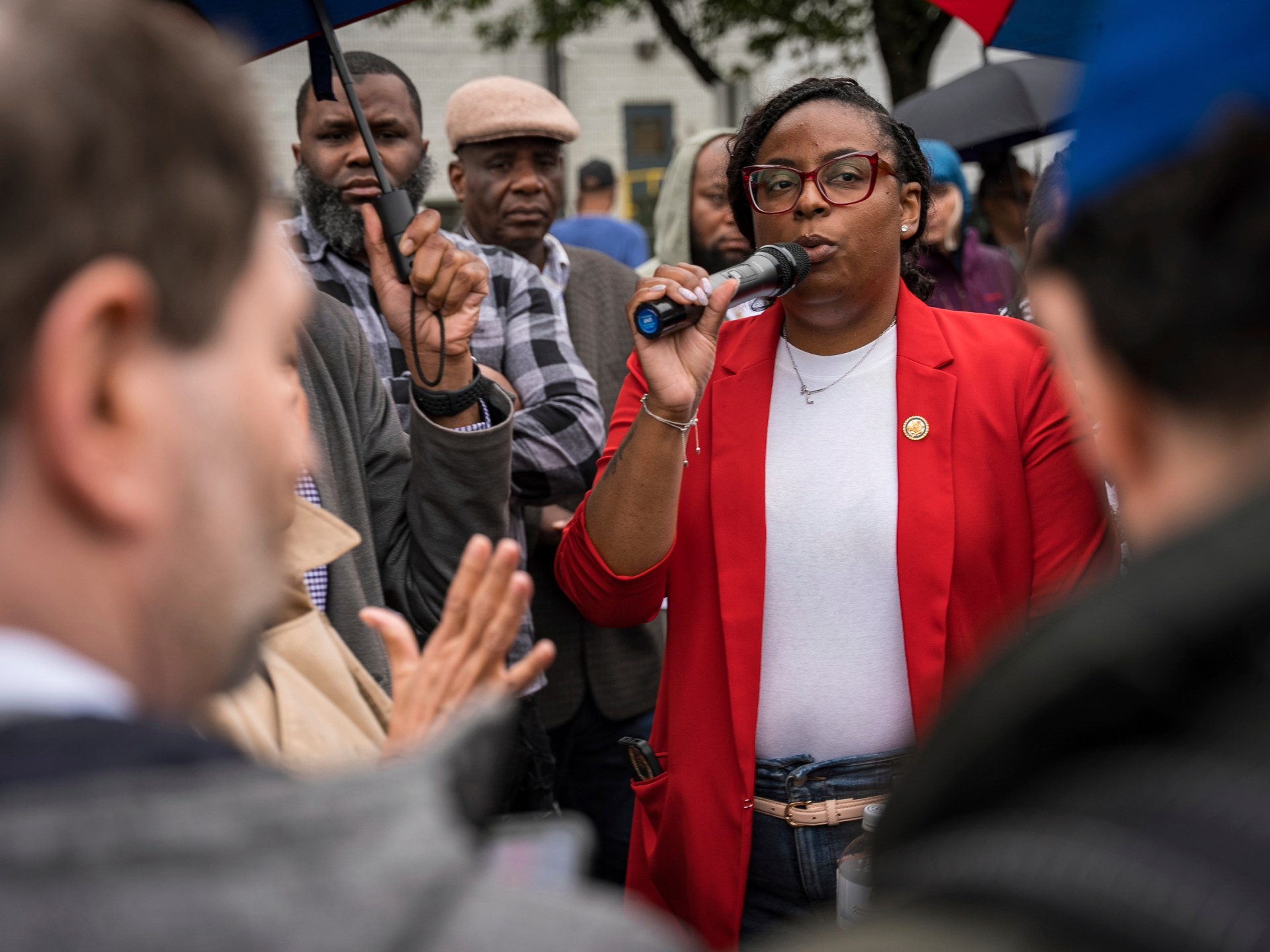 ‘Blatant political attack’: US lawmaker charged over ICE centre standoff | Donald Trump News