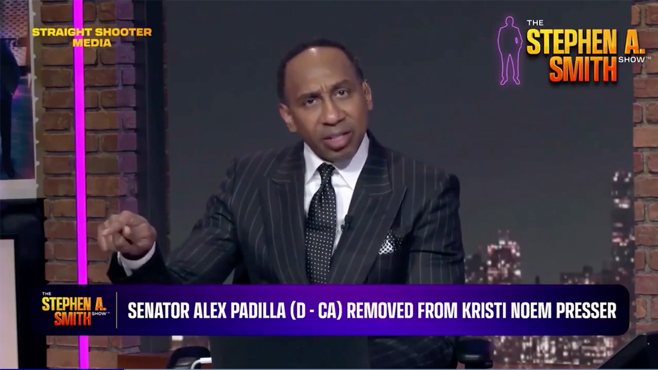 Stephen A Smith criticizes Padilla for ‘just losing it’ at DHS press event